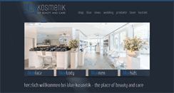 Desktop Screenshot of bluekosmetik.ch