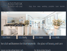 Tablet Screenshot of bluekosmetik.ch